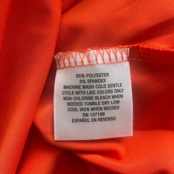 Thalia Sodi Coral Orange Maxi High Low Sleeveless Dress Size Small New. - Picture 6 of 9